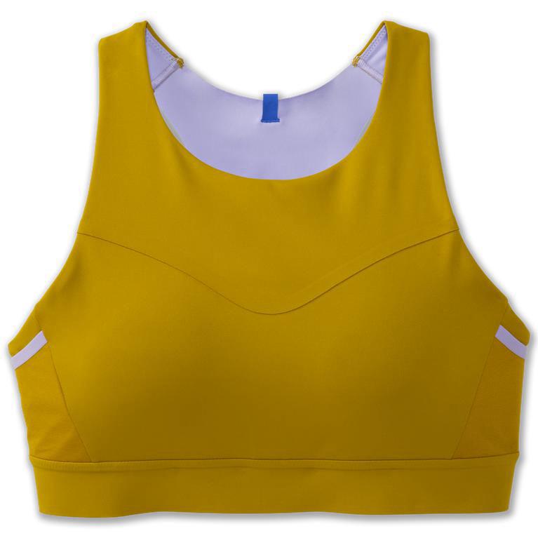 Brooks Drive 3 Pocket - Run Bra Mujer - Doradas / Blancas / Azules (DO7124586)